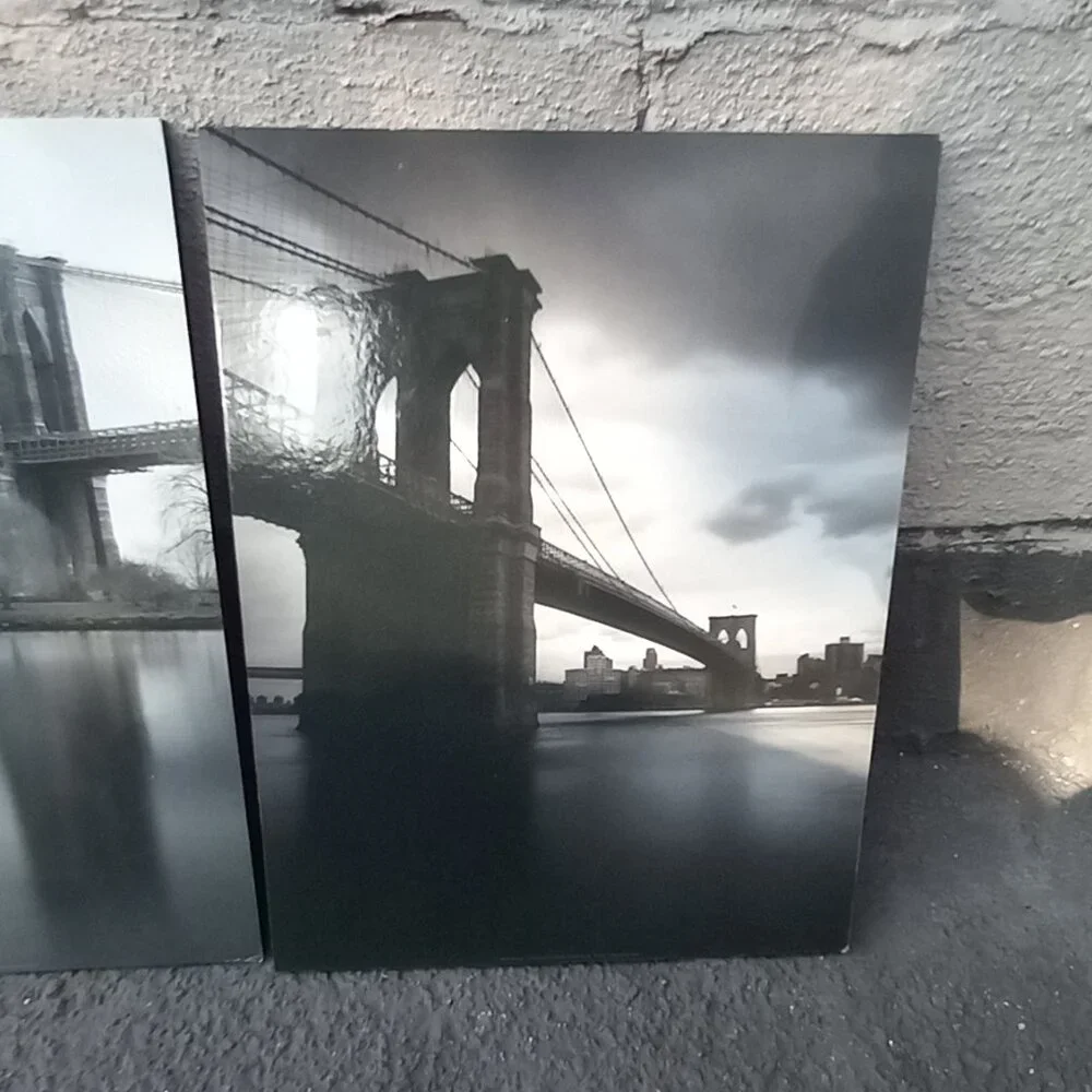 IKEA Gronby 4X Photographic Wall Art Panals New York City Bridges